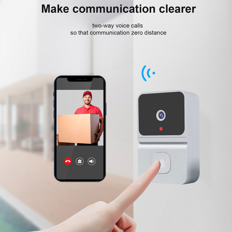555864241 Z30 Graffiti Smart Wireless Doorbell Home Smart Cat Eye WiFi Doorbell Home Visual Doorbell - Image 1